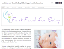 Tablet Screenshot of firstfoodforbaby.com